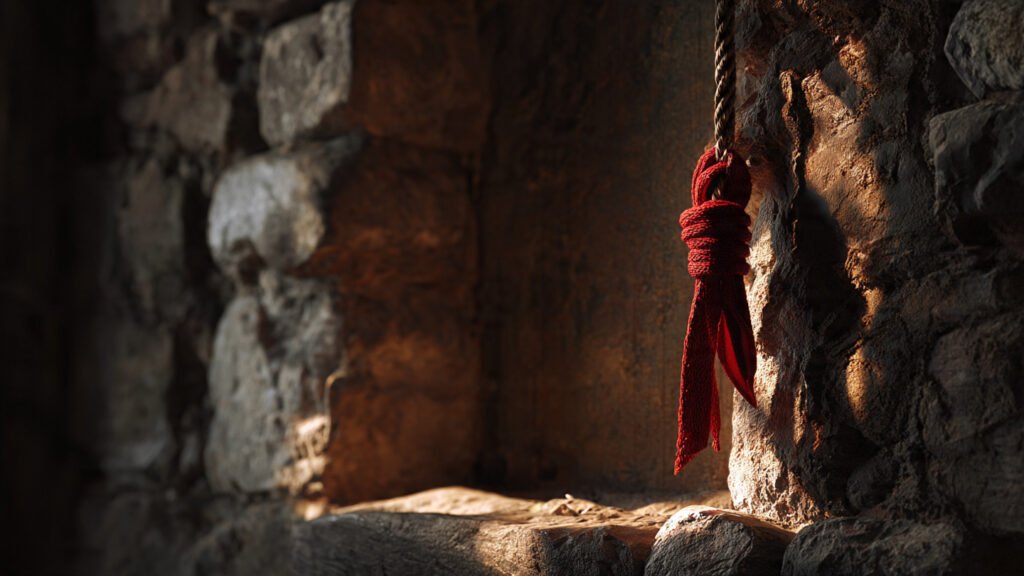 Biblical meaning of the color scarlet representing sacrifice and the blood atonement.