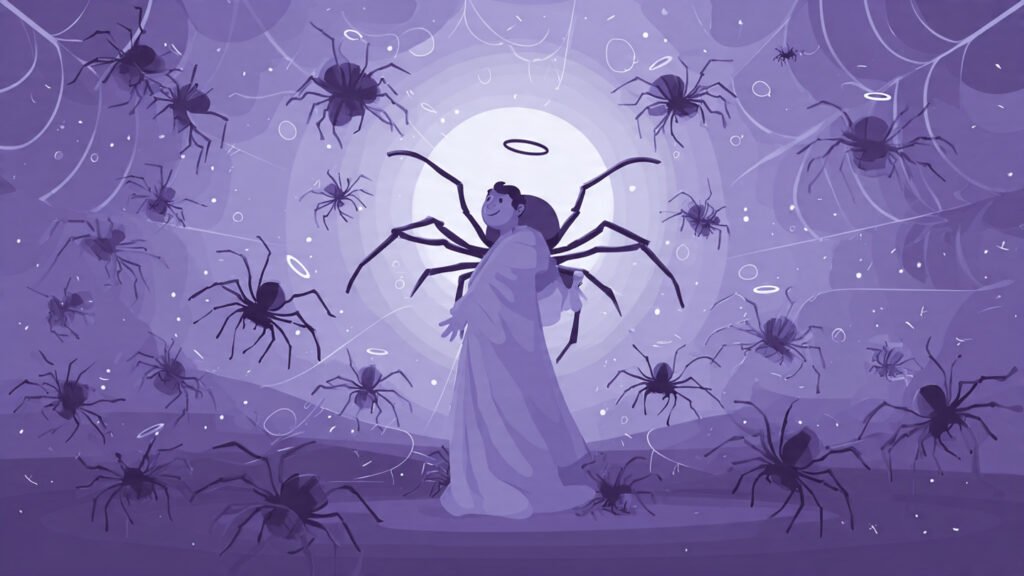 cartoon biblical meaning of spiders in dreams