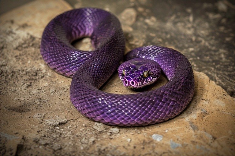 Biblical Meaning of a Purple Snake in a Dream