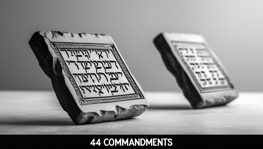 Hebrew tablets with 44