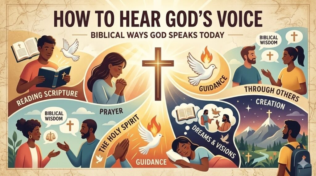 how to hear gods voice biblical ways god speaks
