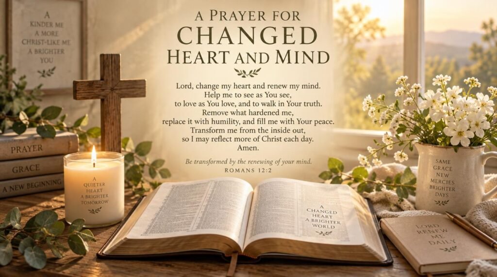A Prayer for Changed Heart and Mind