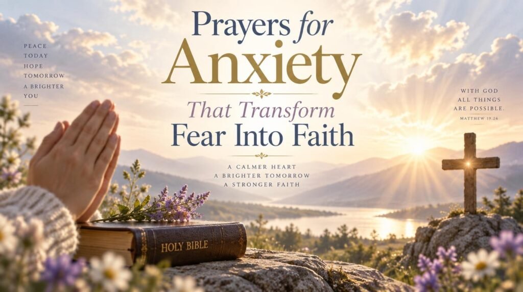 Prayers for Anxiety That Transform Fear Into Faith