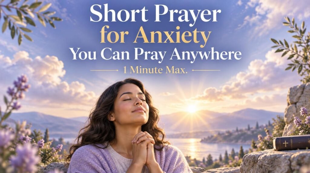 Short Prayer for Anxiety You Can Pray Anywhere (1 Minute Max)