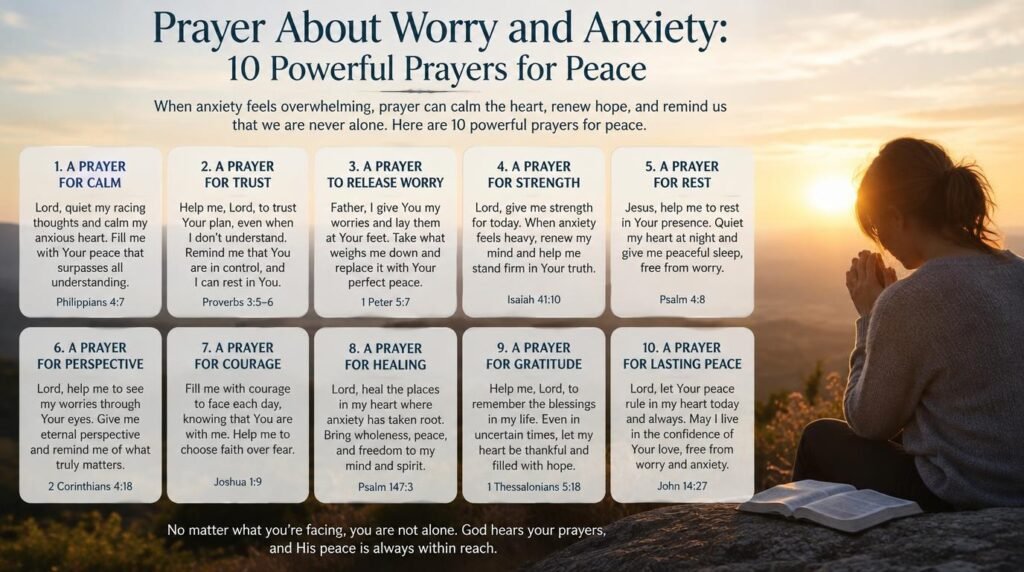 prayer about worry
